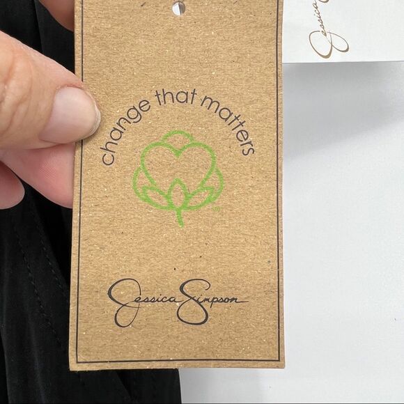 NWT Jessica Simpson Soft Pull-On Tapered Leg Utility Jogger Pant in Black - Picture 8 of 13